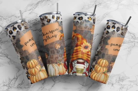 Pumpkin Spice Everything, Sublimation, Ready To Press, Print Out Transfer, 20 oz Skinny Tumbler Transfer, NOT A DIGITAL