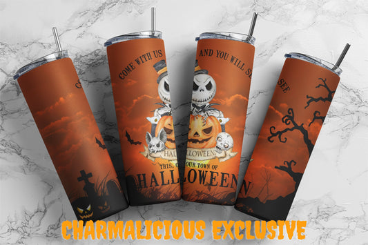 Halloween, Sublimation, Ready To Press, Print Out Transfer, 20 oz, Skinny Tumbler Transfer, NOT A DIGITAL