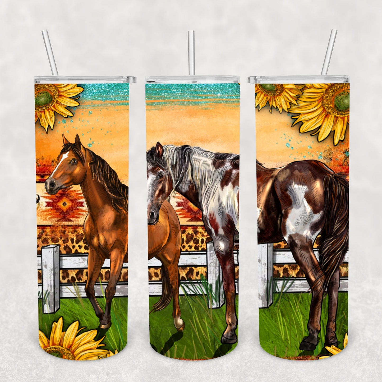 Horses, Sublimation, Ready To Press, Print Out Transfer, 20 oz, Skinny Tumbler Transfer, NOT A DIGITAL