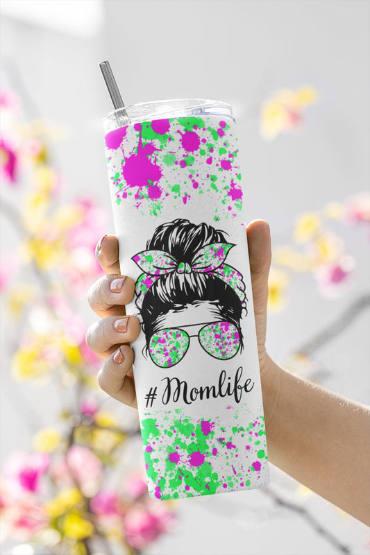 Mom Life, Sublimation, Ready To Press, Print Out Transfer, 20 oz, Skinny Tumbler Transfer, NOT A DIGITAL