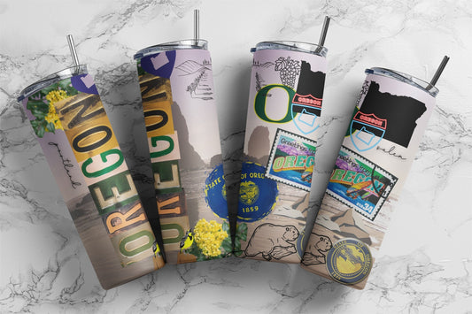 Oregon, Sublimation, Ready To Press, Print Out Transfer, 20 oz, Skinny Tumbler Transfer, NOT A DIGITAL