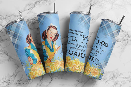Retro Housewives, Sublimation, Ready To Press, Print Out Transfer, 20 oz, 12 oz. Skinny Tumbler Transfer, NOT A DIGITAL