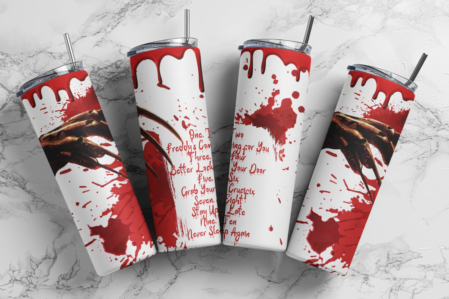 Horror, Sublimation, Ready To Press, Print Out Transfer, 20 oz, 12 oz. Skinny Tumbler Transfer, NOT A DIGITAL