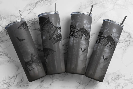 Bats, Sublimation, Ready To Press, Print Out Transfer, 20 oz, Skinny Tumbler Transfer, NOT A DIGITAL