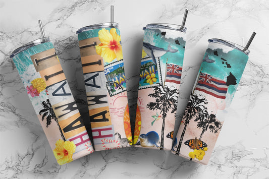 Hawaii, Sublimation, Ready To Press, Print Out Transfer, 20 oz, Skinny Tumbler Transfer, NOT A DIGITAL