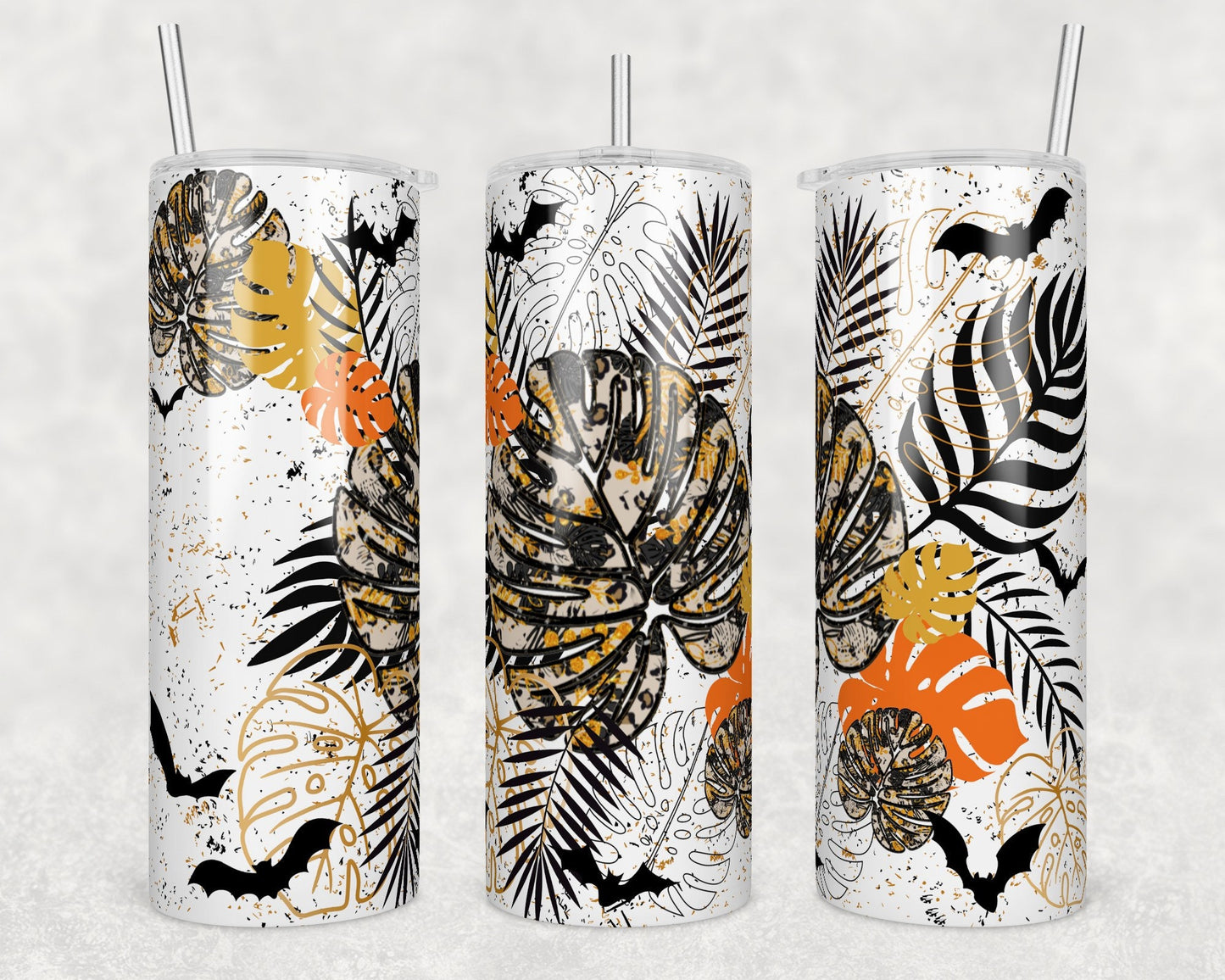 Halloween Monstera Personalized Sublimation Ready to Print Ready To Press, Print Out Transfer, 20 oz, Skinny Tumbler Transfer, NOT A DIGITAL
