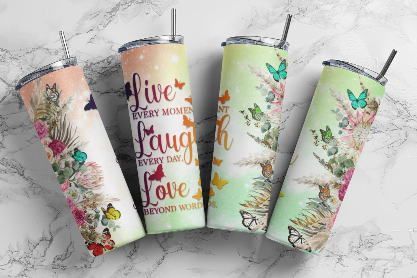 Live, Laugh, Love, Sublimation, Ready To Press, Print Out Transfer, 20 oz Skinny Tumbler Transfer, NOT A DIGITAL