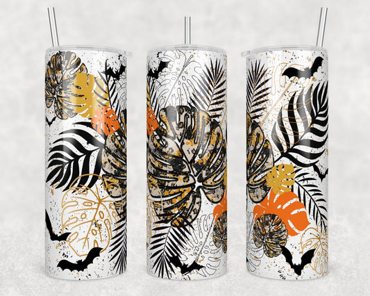 Halloween Monstera, Sublimation, Ready to Print, Ready To Press, Print Out Transfer, 20 oz, Skinny Tumbler Transfer, NOT A DIGITAL