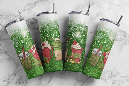 Christmas Grinch, Sublimation, Ready to Print, Ready To Press, Print Out Transfer, 20 oz, Skinny Tumbler Transfer, NOT A DIGITAL